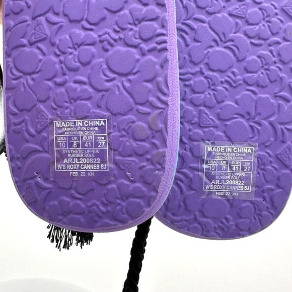 NWT Roxy x Stella Jean Cannes Sandals Ankle Wrap US 10 Tropical Green Beach Boho - Picture 10 of 10